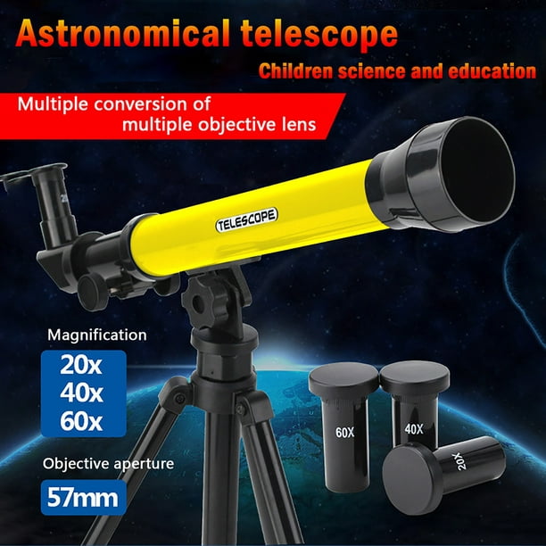 coersd Telescopes for Adult and Kids 57mm Aperture Telescope with Tripod Telescope with 20X 40X 60X Eyepiece Astronomical Refracting Telescope Astronomy Professional Gifts for Astronomy Beginners 